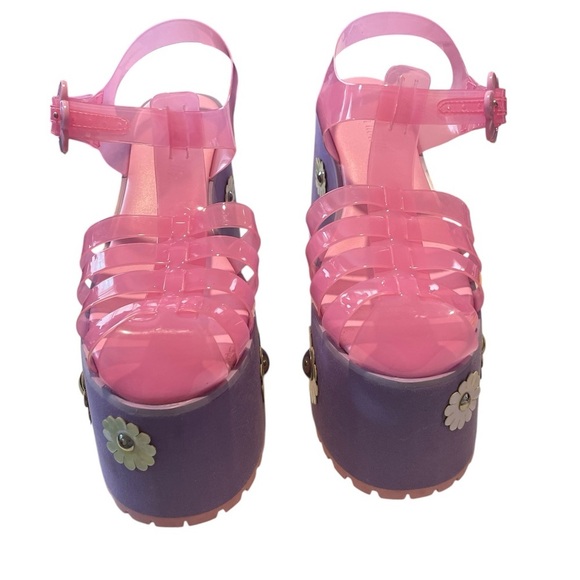 Sugar Thrillz Lavendar Pink Jelly Platform - Picture 3 of 4